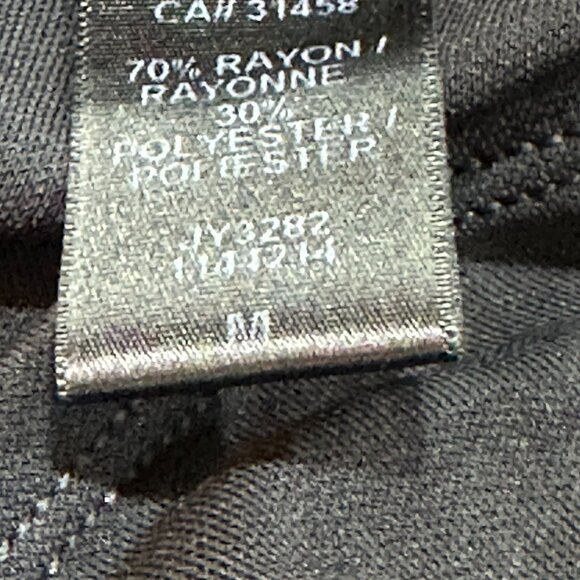 BCBG‎ Black Lace Ruffle Bottom Pull On Slip Pencil Skirt 90's Vintage Medium - Picture 5 of 5